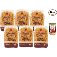 Itališki gurmaniški Farfalle makaronai be glitimo - 6 x 400g, viso grūdo kukurūzų ryžiai ir kvinoja, itališki makaronai 