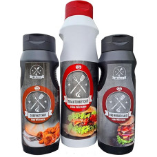 AVO Sauce Set Tomato Ketchup 1 kg BBQ Sauce 500 g Curry Ketchup 500 g Economy Set
