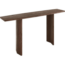 Konsolentisch Schmal für Eingangsbereich, Beistelltisch Schmal aus Massivholz, Flurtisch für Wohnzimmer, Flur und Eingangsbereich, Einfach zu Montieren(Brown,120x35x75 cm/47x14x30 in)