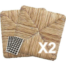 ZStyle Straw Set Model 901 37 x 37 cm Replacement Seat Base Frame Chair Pisa + Felt Pads (Pack of 2)