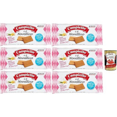Campiello Novellino senza zuccheri aggiunti, be pridėtinio cukraus, sausainiai, 6 x 350 g, tortas sviestas sausainis + itališka gurmaniška polpa 400 g