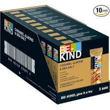 BE-KIND Caramel Almond & SeaSalt 3 Pack 10 x 3 x 30 g I Šokoladinis batonėlis I Riešutų batonėlis I Batonėlis