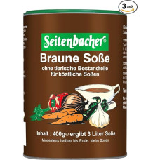 Seitenbacher rudasis padažas I Veganiškas I Be glitimo I Be glitimo I Be laktozės I Greitas ir paprastas I Pakuotė po 3 vnt. (3 x 400 g)