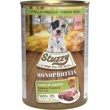 Stuzzy Dog Monoprotein Puppy Calf, Wet Dog Food for Puppies, 6 Cans x 400 g, 2.4 kg