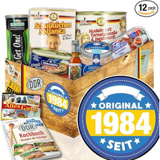 Original since 1984 East German Democratic Republic of East Germany Birthday Box Gift Set 40th