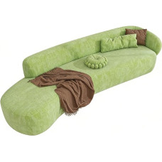 Generisch Außerirdisch geformter gebogener Sofabezug Vollständige Stretch-Sofabezug-Sofa-Schützer,A,4Seater 235-300cm/93-118in