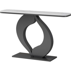 Stilvoller Konsolentisch mit Stauraum für Eingangsbereich, Wohnzimmer und Flur - Vielseitiger Sofatisch für Dekoration und Organisation - Schwarz, 100 cm