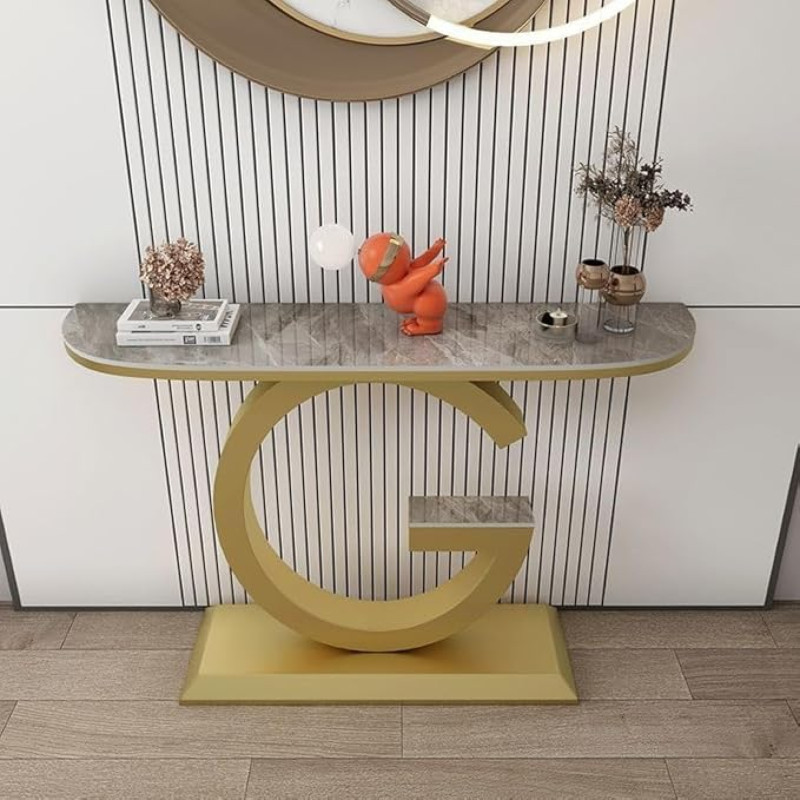 Schmaler Konsolentisch, platzsparendes Design für Flur, Eingangsbereich und Wohnzimmer, perfekt hinter der Couch