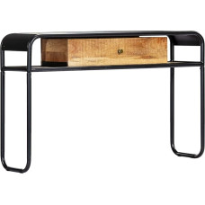 Konsolinis staliukas 118 x 30 x 75 cm Konsolinis staliukas gyvenamajame kambaryje Konsolinė spintelė Konsolinis staliukas Prieškambario stalas Mangmedžio masyvo stalas