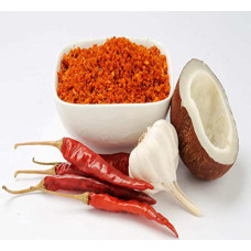 100g Homemade Garlic and Coconut Dry Chutney Spicy Vada PAU Bombay Style Chutney Hot and Spicy Indian Style