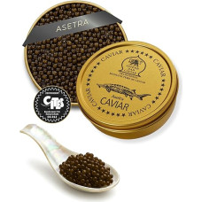 SEPEHR DAD CAVIAR Asetros ikrai 20 g I Vidutinio grūdėtumo 2,8-3,1 mm I Osietros ikrai iš tvarios akvakultūros I Švelnaus riešutų skonio ir šiek tiek kreminės konsistencijos I Išskirtiniai aukščiausios kokybės eršketų ikrai