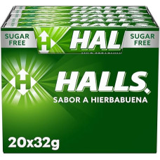 Halls - Peppermint - Sugar Free - 20 Units