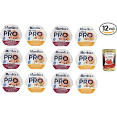 Mareblu Active Pro Test Pack Insalata Con Tonno E Legumi, Tonno e Quinoa Pro Salad with Tuna and Legumes, Tuna and Quinoa 12 x 220 g + Italian Gourmet Polpa 400 g