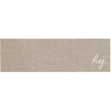 MOCAVI Hej Scandi Mat Grindų kilimėlis 30 x 100 cm Plaunamas smėlio spalvos batų kilimas Ilgas siauras batų nuėmimas Dekoratyvinis įėjimo plotas Vidinis lauko kilimėlis Priekinių durų batų kilimėlis