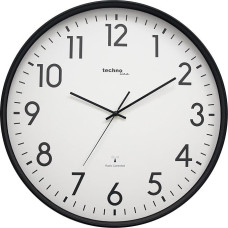 Technoline XXL WT8998 Radio Wall Clock 50 cm Station Clock XXL Wall Clock Black