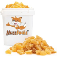 Imbiero gabaliukai lengvai cukruoti aštrūs 1,5 kg - Imbiero gabaliukai šiek tiek cukruoti aromatingi aštrūs veganiški natūralūs be sieros džiovinti - 100% natūralūs imbiero kubeliai - (1,5 kg)