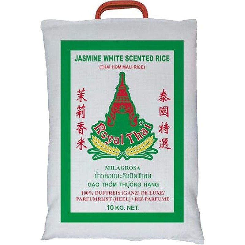 ROYAL THAI RICE Ilgagrūdžiai jazminų kvapieji ryžiai 1 x 10 kg