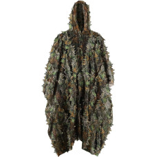 PELLOR 3D lapai Ghillie kostiumas Kamufliažinis kostiumas Ghillie apsiaustas Greitai džiūstantys kamufliažiniai drabužiai medžioklei Kempingai lauke Karinė medžioklė Paslėptas CS gyvūnų fotografija Šalies apdaila