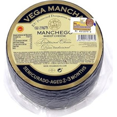 Manchego Cheese 2-3 Months Matured, Sheep Cheese Mini Loaf Made from 100% Pasteurised Manchego Sheep's Milk, La Mancha Spain