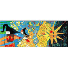 Salonloewe Kilimėlis plaunamas La Dolce Vita dizainas 75x190 cm įvairiaspalvis