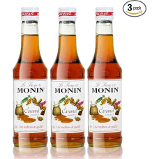 MONIN karamelinis sirupas, 250 ml buteliukas, 3 vnt. pakuotė