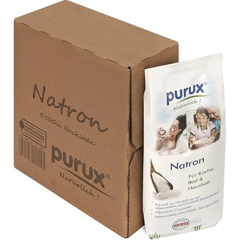 purux kepimo sodos milteliai, 1 kg, maistinės kokybės, tvariai supakuoti