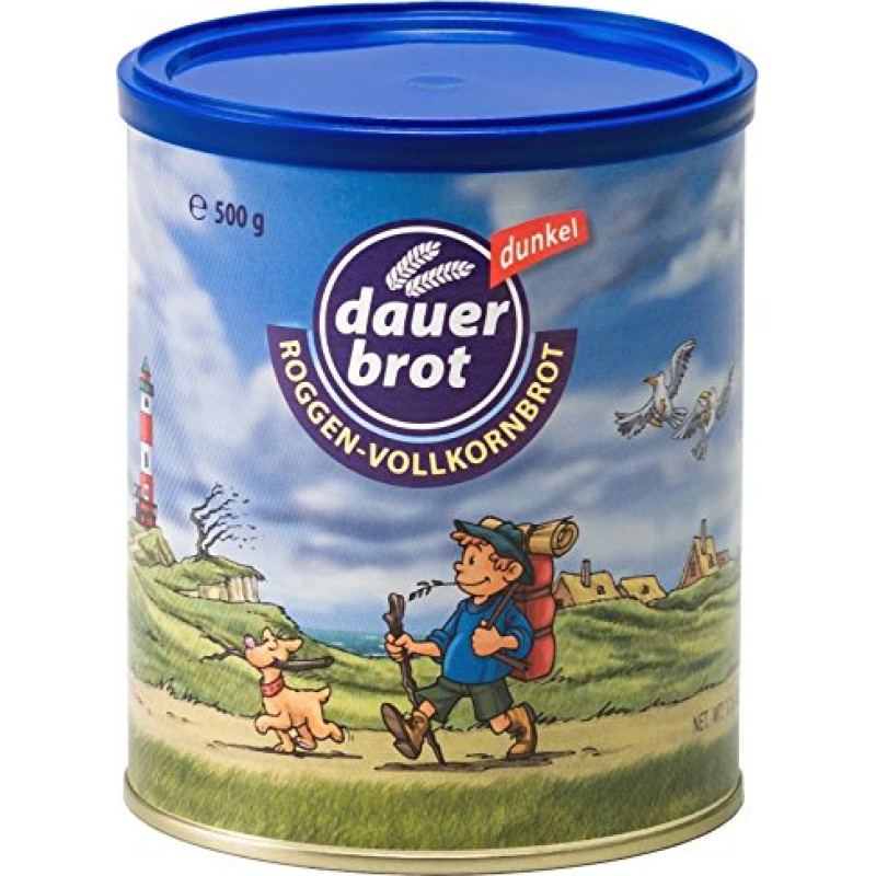 Pilno grūdo ruginė duona, tamsi, dauerbrot 