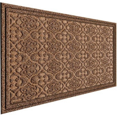 Outdoor Door Mat for Front Door 36x24 Welcome Mat Dirt Trapper Rubber Floor Mat Large Extra Thick Textured Outdoor Mat for Entryway Front Grille