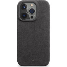 WIIUKA Case for iPhone 15 Pro, Original Alcantara, Handmade, Extra Thin, Premium Mobile Phone Case, Qi, Leather Alternative, Skiin Alcantara, Mystery Grey