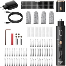 40-kHz-Ultraschall-Schneidewerkzeug-Set, 50 Ersatzklingen, OLED-Display und Zwei Schneidemodi, für 3D-Druck, Kunststoffe, Holz und Leiterplatten (EU-Stecker)