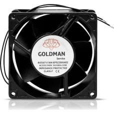 Axial Fan for Fireplace Cassette Insertable High Temperature Metal Universal (92 x 92 x 38 mm)