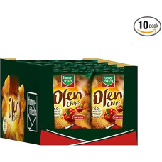 funny-frisch Oven Chips Paprika, Pack of 10 (10 x 125 g)