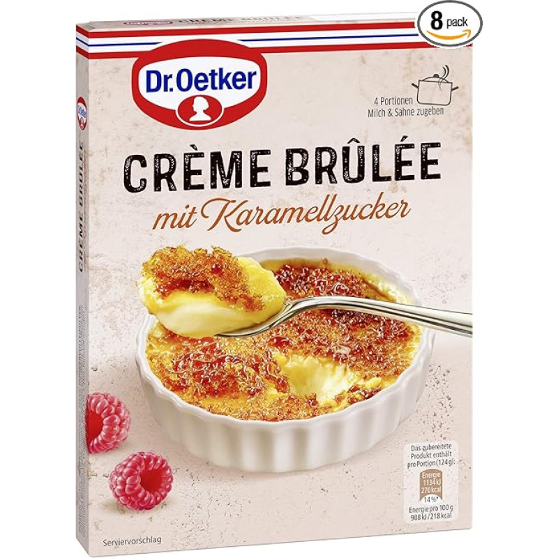 Dr. Oetker Crème Brûlee 8 pakuotės (8 x 96 g)