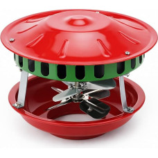 100 W Flue Fan 12-21 cm with 7 Blades, 220 V Silent Exhaust Gas Fireplace Fan Made of Stainless Steel, Chimney Fan Exhaust Gas for Easy Installation on Wood Stoves, Fireplaces and Heating Systems