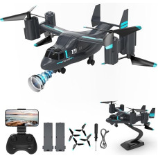 OBEST Ferngesteuerte Helikopter mit Kamera 1080p, Mini RC Hubschrauber FPV Drohne Spielzeug mit LED, Gestenfotografie 2 Akku Start mit Einem Klick, Kampf Flugzeug Modell Sammlerstücke Geschenke