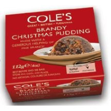 Cole's Traditional Brandy Christmas Pudding 112g
