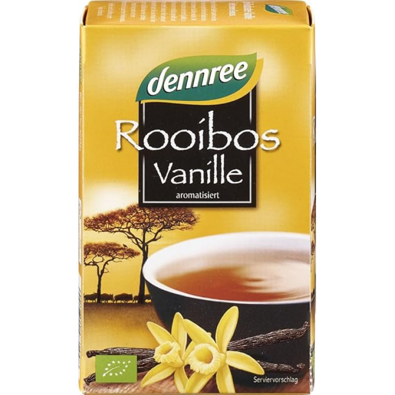 dennree Rooibos PDO su vanile maišelyje (30 g) - ekologiškas