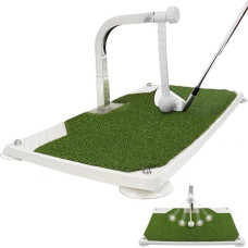 Golfo švytuoklės treniruoklis - golfo treniruoklis su 5 aukščio reguliavimais - geležies ir klubo treniruoklis namams ir patalpoms - nešiojamas golfo švytuoklės treniruočių kilimėlis, True Impact