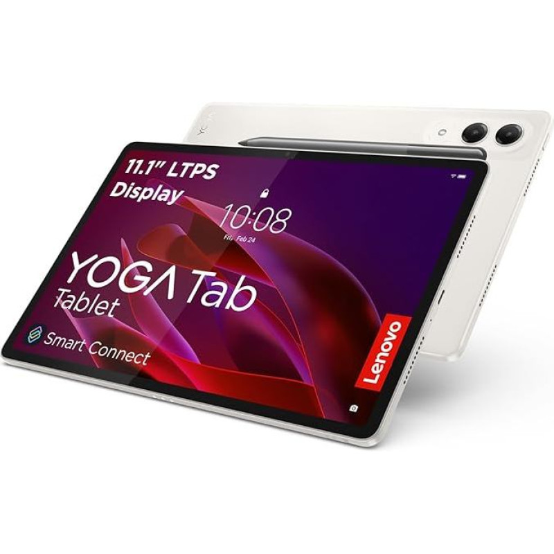 Lenovo Yoga Tab planšetė | 11,1 colių 3,2K LTPS ekranas | 16:10 | Qualcomm Snapdragon 8 Gen 3 | 12 GB RAM | 256 GB atminties | Qualcomm Adreno 750 grafikos | Android 15 | Seashell | Pridedamas Tab Pen Pro
