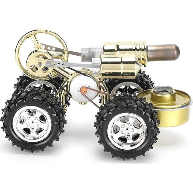 CHICIRIS Stirlingo variklio modelis Miniatiūrinis automobilio variklis, skirtas švietėjiškiems fizikos eksperimentams Žaislinės dovanos mechaninio mokymosi entuziastams Cinko lydinio medžiaga