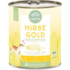 Veganiškas maistas šunims Organic Millet Gold - šlapio maisto meniu su žirniais - mažai purinų - dietinis maistas - 800 g skardinė