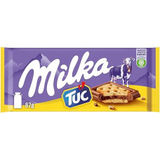 Milka TUC - Alpių pieno šokoladas su traškiais krekeriais - 87g