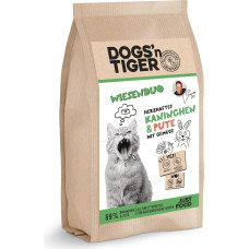 Dogs'n Tiger Wiesendou, suaugusių kačių sausas ėdalas su triušiena, kalakutiena ir daržovėmis, 69 % mėsos, daug baltymų ir subalansuotas, be cukraus, grūdų ir konservantų, 1,5 kg