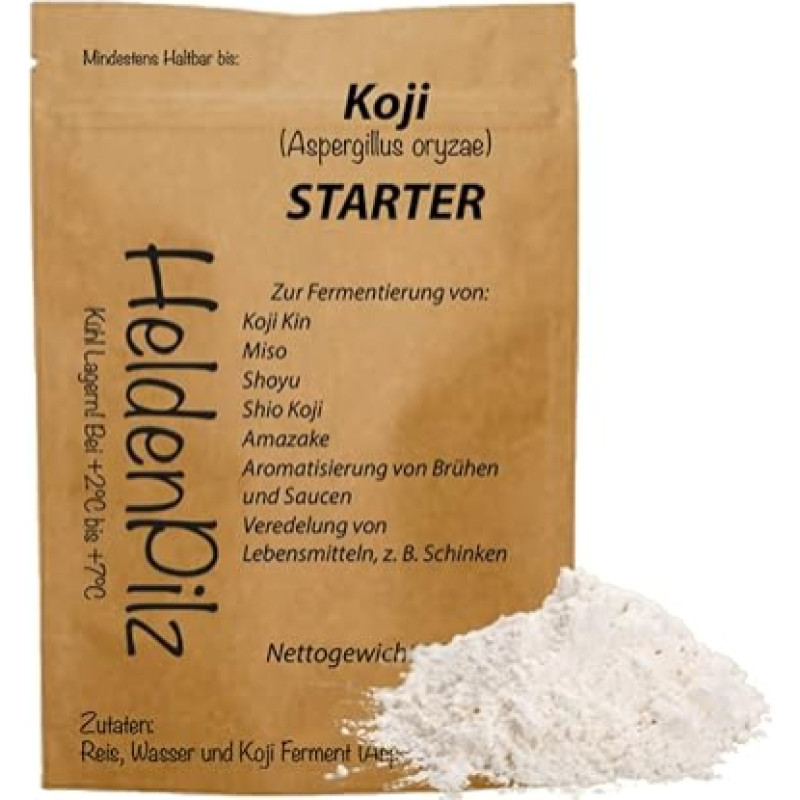 Aspergillus Oryzae Koji Kin | Koji sporos Amasake Miso, sakės gamybai (Koji sporos 50g)