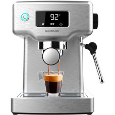 Cecotec Power Espresso 20 Barista Compact Espressomaschine, 1465 W, Thermoblock, 20 bar, Verdampfer, 2 Kaffeetassen, abnehmbarer Wassertank 1,8 l, Tablett zum Aufwärmen von Tassen