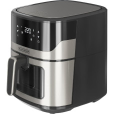 Black+Decker BXAF8000E Karšto oro keptuvė 2000W 8L Dvigubas šildymas 8 programos Atšildymas ir dehidratacija Jutiklinis ekranas, per kurį matomas langas Neprisvyranti PFOA/BPA Free