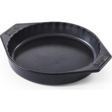Weber Ceramic Baking Mould (Diameter 26 cm), Perfect for Grilling Cakes, Casseroles & Desserts, Dishwasher Safe, Extremely Heat-Resistant, Easy to Clean (Non-Stick), for All Grills - Black (17887)