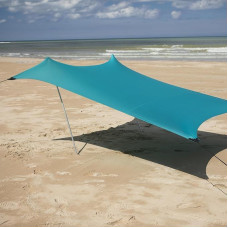 Meister 6819500 Beach Tent, 210 x 210 cm, UVA/B Protection, SPF50+, 2 to 4 People, with Sand Anchors, Suitcase, Water-Repellent, Green, Beach Tent, Sun Tent, Sun Sail, Beach Shelter