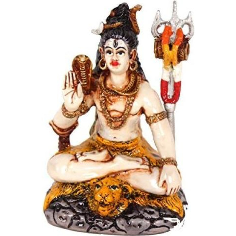 Purpledip Mahadev / Shivji Idol stalviršiui, automobilio prietaisų skydelio stabukas 2x2x4 coliai (10143)