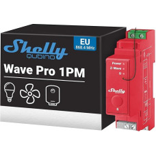 Shelly Wave Pro 1PM | Profesionalus 1 kanalo DIN bėgio 